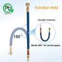 3 x Tool Daily Winterize Blowout Adapter with Shut Off Valve, RV Winterizing Kit 12" Air Compressor Quick Connect Blow Out Fitting Plug for Motorhome, Boat, Camper, Travel Trailer