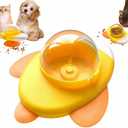 2026 new Rocket Shape 360 Rotating Puzzle Feeder for Cats - Interactive Treat Dispenser Toy for Indoor Play, Slow Eating & Mental Stimulation.