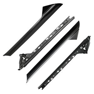 A-Pillar Trim Molding Windshield Set, Compatible with 2011-2019 Ford Explorer, Left & Right, Outer & Inner, 926450 926451, Window Trim Moulding BB5Z7803145AA BB5Z7803144AA BB5Z7803137AA BB5Z7803136AA
