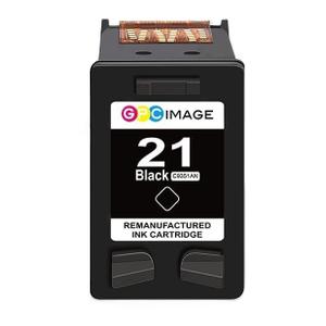 GPC Image Remanufactured Ink Cartridge Replacement for HP 21XL C9351AN to use with FAX 3180 1250 deskjet f380 D1520 D2430 F335 F1530 D1520 F300 F1455 D2430 PSC 1401 1410 Printer Tray
1 Pack, Black