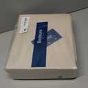 Bedsure 100% Washed Cotton Duvet Cover Queen Size - Oatmeal Minimalist Cotton Duvet Cover Linen Like for All Seasons - GentleSoft Plain Simple Bedding (Oatmeal, Queen, 90"x90")