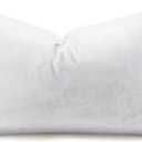Feather Rectangle Lumbar Pillow Insert, Soft Fluffy 12 x 24 Inches Decorative Throw Pillow Insert for Bed, Couch and Cushion
