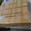 Modern Cat Tree-Sleek Wooden Furniture-Style Tower(60") Blends with Home Decor, Tallest Scratching Post(48"), 3 Cat Condos for Multi-Cat Harmony & Comfort