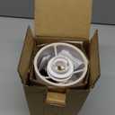 Small Table Lamp for Bedroom, Nightstand Lamp Linen Lampshade Bedroom Wood Base Small Bedside Lamp for Night Stands, Desk Lamps for Reading Living Room, Office (LED Bulb Included) (Black-Walnut Wood)