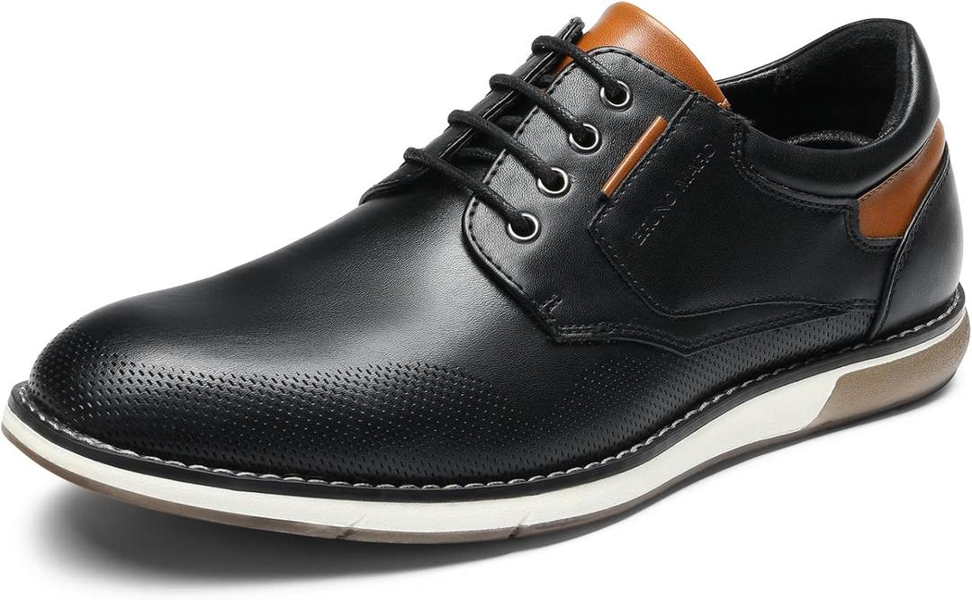Bruno Marc Men's Casual Dress Oxfords Shoes Business Formal Derby Sneakers (12, Black)