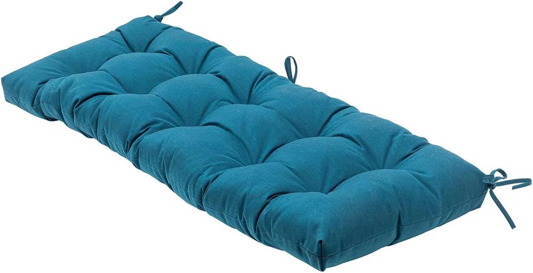 QILLOWAY Indoor/Outdoor Bench Cushion,51-Inches (Peacock Blue)