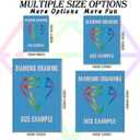 2 x ZKOPAVS Diamond Painting Kits for Adults and Kids Cute Cat Eats Watermelon Art Paint with Crystal Rhinestone Cross Stitch Round Full Drill Art 12X12 Inch