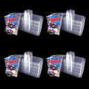 120 Pack Protector case for Hot Wheels -Clamshell Plastic Display Cases for 1:64 Scale Models, Crystal Clear UV-Resistant, Dust-Proof & Scratch-Resistant Plastic Storage Case with Secure Seal