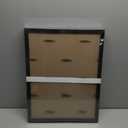 A PLUS MAX 15x20 Picture Frame Set of 3, Black Engineered Wood Frame for 15 x 20 Inch Picture Poster Photo, Light Weight 15 by 20 Frame with Wood-grain for Wall - 3 Pack/Black/15 x20