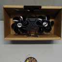 JossaColar Wood Stove Fan Heat Powered | 12-Blade Non Electric Heat Activated | Cocoon Fan for Fireplace/Pellet/Log Burner with Stove Thermometer | Wood Stove Accessories