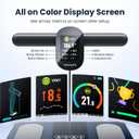 Scale for Body Weight, 8 Electrode Smart Bathroom Scale with BMI Body Fat Muscle Mass 28 Full Body Composition, High Precision Digital Weight Scale with Handle Display, Rechargeable, 400 lbs