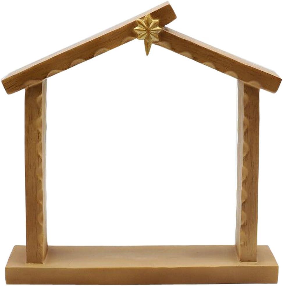 Comfy Hour Figurine, Christmas Manger Decor (Brown)