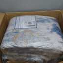 Washable Area Rugs 9'x12' Non-Slip Modern Abstract Soft for Living Room Entryway Bedroom Nursery, Print Pattern, Grey Blue Gold/Golden