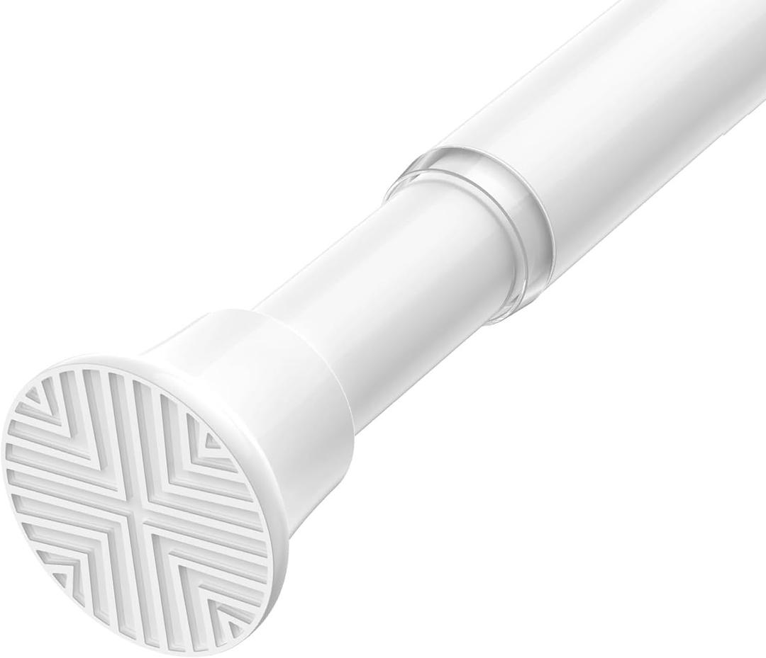 1PCS Spring Tension Curtain Rods 32 to 72 Inch White Tension Rod Spring Tension Rod long Curtain Rod Tension Adjustable Curtain Rods for Kitchen