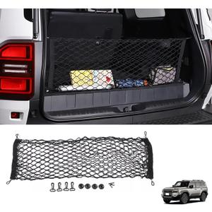 Rear Trunk Envelope Mesh Cargo Net Suitable for 2024 2025 2026 Toyota Land Cruiser 250 1958 Prado Lc250 J250 Rear Trunk Mesh Cargo Storage Net Bag