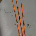 BOWSOUL Crossbow Bolts 20inch Fluorescence Color Carbon Crossbow Hunting Arrows with 4" Vanes and Replaced Arrowhead(3 Pack) (Fluorescein Orange)
