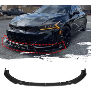 Front Bumper Lip Fit for Kia K5 GT-Line 2020-2025,3 PCS Front Bumper Lip Body Kit Spoiler Compatible with 2020-2025 Kia K5 GT Line Front Splitter, Carbon