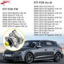 OKAY MOTOR 06H-121-026-ED Aluminum Water Pump Assembly for 2009-2018 Audi A3 A4 A5 A6 Q3 Q5 TT TTS Quattro 2008-2018 Volkswagen Beetle CC Eos GTI Jetta GLI Passat Tiguan 2.0L TSI 06H121026ED