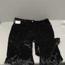 Men's Velvet Relaxed Vintage 60s 70s Bell Bottom Stretch Fit Classic Comfort Flared Flares Retro Leg Disco Pants (XX-Large, Black)