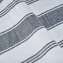 GLAMBURG Peshtemal Turkish Beach Towel Cotton Oversized 36x71 Set of 6 for Adults, Soft Durable Absorbent Extra Large Hammam Bath Sheet - Navy Blue