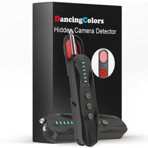 Hidden Camera Detectors & Anti-Spy Camera Finder, Wireless RF Signal Scanner, GPS Tracker Finder, Spy Device Detector for Travel, Office, Hotel, Dressing Room - Portable Privacy Protection