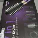 7-in-1 Hair Dryer Brush and Hair Styler Set  Fast Drying, Curling, Straightening & Volumizing  Hot Air Styling Tool with No Heat Damage  for All Hair Types  Lavender