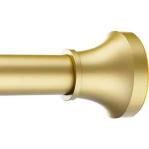 STARLATTA Adjustable Shower Curtain Rod 31-80 Inch, Never Rust Stainless Steel Gold Tension Rod, 1" Heavy Duty No-Drill for Bathroom, Kitchen & Closet