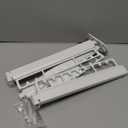 FCWVP Clothes Drying Rack Foldable Space Saving Laundry Hanger White Color Rack Clothing Wall Mounted Retractable,Collapsible(Tri-Fold)