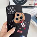 2 x Yonds Queen for iPhone 16 Pro Cute Case, Cool Cartoon Astronaut Space Planet Moon Design Stylish Bumper Cover Soft TPU Protective Anti-Slip Shockproof Fashion Case(iPhone 16 Pro, Music)