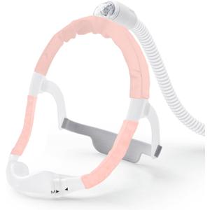 3 Pack Satin CPAP Strap Covers, CPAP Mask Cushions, Universal and Comfort CPAP Mask Strap Pads to fit Dreamwear Headgear for Reducing Red Marks CPAP Hair Protector for Women (Pink)