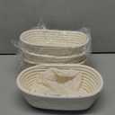 Nalcant 4 Pack Oval Banneton Proofing Basket Set 10 Inch, Natural Rattan Sourdough Bread Baskets with Linen Liners, Artisan Dough Rising Bowls for Home & Professional Bakers (10" Oval, Set of 4)