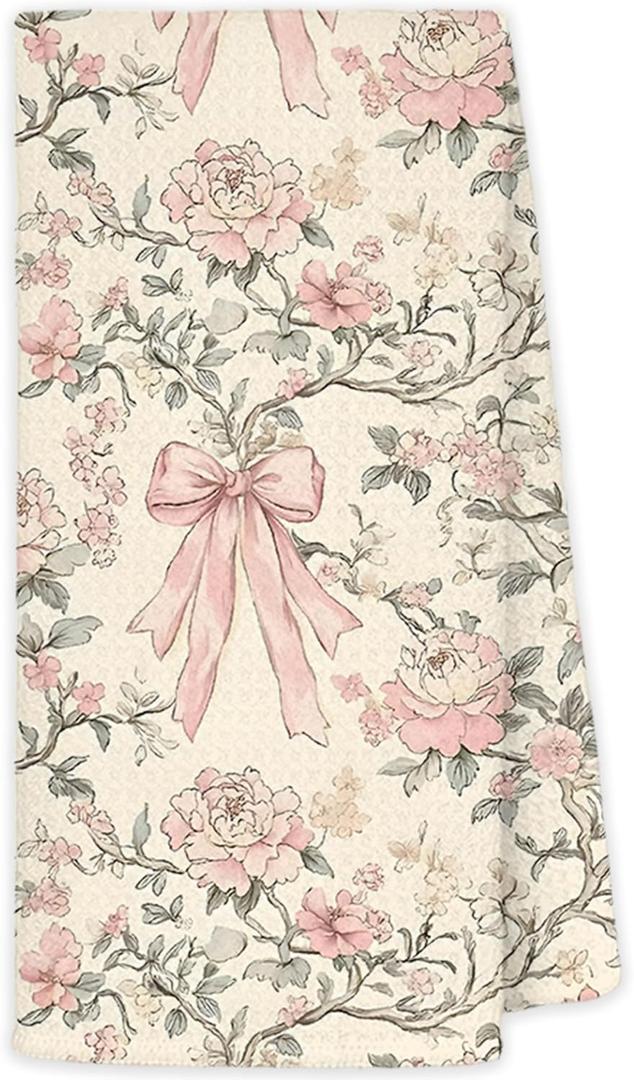 JINYO Kitchen Towels 16 x 24 Inch, Hand Towels Tea Towels Dish for Kitchen Bathroom Decor 438