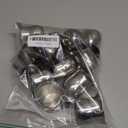 3 Oz Small Creamer Pitcher, Stainless Steel Bell Creamers, Mini Creamer Dispenser with Pouring Spout for Cream, Milk, Salad Dressing, Maple Syrup, 12Pack