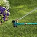 Orbit 56186N Lawn and Garden 1/2-Inch Brass Impact Sprinkler with Metal Wheel Base