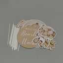 16Pcs Bear Baby Shower Centerpieces for Cake Table Decorations We Can Bearly Wait Baby Shower Decorations for Boy Bear Cake Toppers Bearly Wait Baby Shower Party Decorations