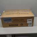 Plastic Utility Carts with Wheels, 3-Tier Rolling Service Cart, 300lbs Heavy Duty Capacity with 4 inch Silent Casters (2 Lockable), for Home, Office, Restaurant, Warehouse.31.5" 16" 38"