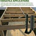 (30-Pack) Calvana 2x8 Black Steel Brackets for Wood, Joist Hangers, Rafter Brackets, Versatile Rafter Ties, for Pergola Hardware, Floors, Decks, Ceilings