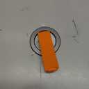 SINCEHOLY for MagSafe Phone Grip, Magnetic Phone Grip with Silicone Finger Strap & Dual-axis Adjustable Kickstand, Magnetic Phone Stand Ring Holder for Mag Safe iPhone 17/ 16/ 15/ 14/ 13/ 12 Series, Orange