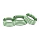 AuTK Climate Control Knob Covers Compatible with Dodge Challenger/Charger 2015-2024, Chrysler 300/300s 2015-2024, 5Pcs Kit (Green)