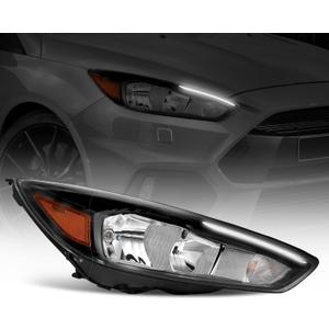 Halogen Headlight Assembly Daytime Running Light Fit For 2015 2016 2017 2018 Ford Focus ST/SE/S 4 - Door 2015-2018 Ford Focus Right Side