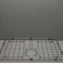 Stainless Steel Sink Grid and Protectors for Bottom of Kitchen Sink, 26" x 14" Sink Bottom Grid with Rear Drain for Single Sink Bowl (26" X 14 1/16")