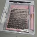 UILULU DIY Cluster Lashes 280pcs Individual 30D Lashes Clusters D Curl Natural Eyelash Extension, False Eyelashes Lash Clusters At Home Lash Extensions (30D-0.07D-9-16MM Lash Only)
