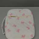 Bible Cover Case for Women,Cordoury Bible Cover with Handle,Bow Bible Book Cover,Carrying Case Bible Protective Christian Gift(zhengqi Bow, M)