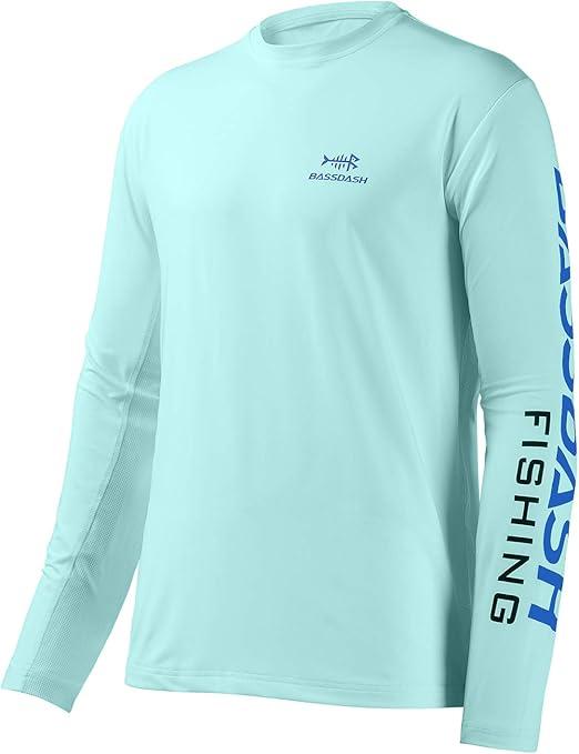 BASSDASH Fishing T Shirts for Men UV Sun Protection UPF 50+ Long Sleeve Tee T-Shirt
 XL