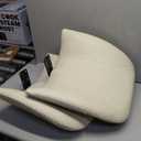 VASAGLE EKHO Collection - Dining Chairs Set of 2, Upholstered Kitchen Chairs, Comfortable Seat, Synthetic Leather with Stitching, Mid-Century Modern, Easy Assembly, with Storage Pocket, Cream White