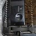 JEHONN Carpet Floor Sweeper Manual with Horsehair, Non Electric Quite Rug Roller Brush Push for Cleaning Pet Hair, Loose Debris, Lint (Black)