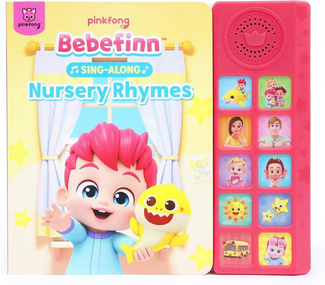 Pinkfong Bebefinn Sing-Along Nursery Rhymes Sound Book - 10-Button Musical Book - Ages 1-3