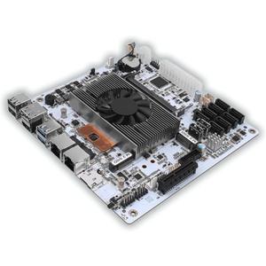 Mini-ITX Motherboard with Quad-Core 8-Thread Low Power CPU, Dual 2.5G LAN, 8 SATA, HDMI/DP 4K, PCIe x4, 2 M.2 NVMe, DDR4 RAM Home Server, NAS Storage, Firewall, Virtualization