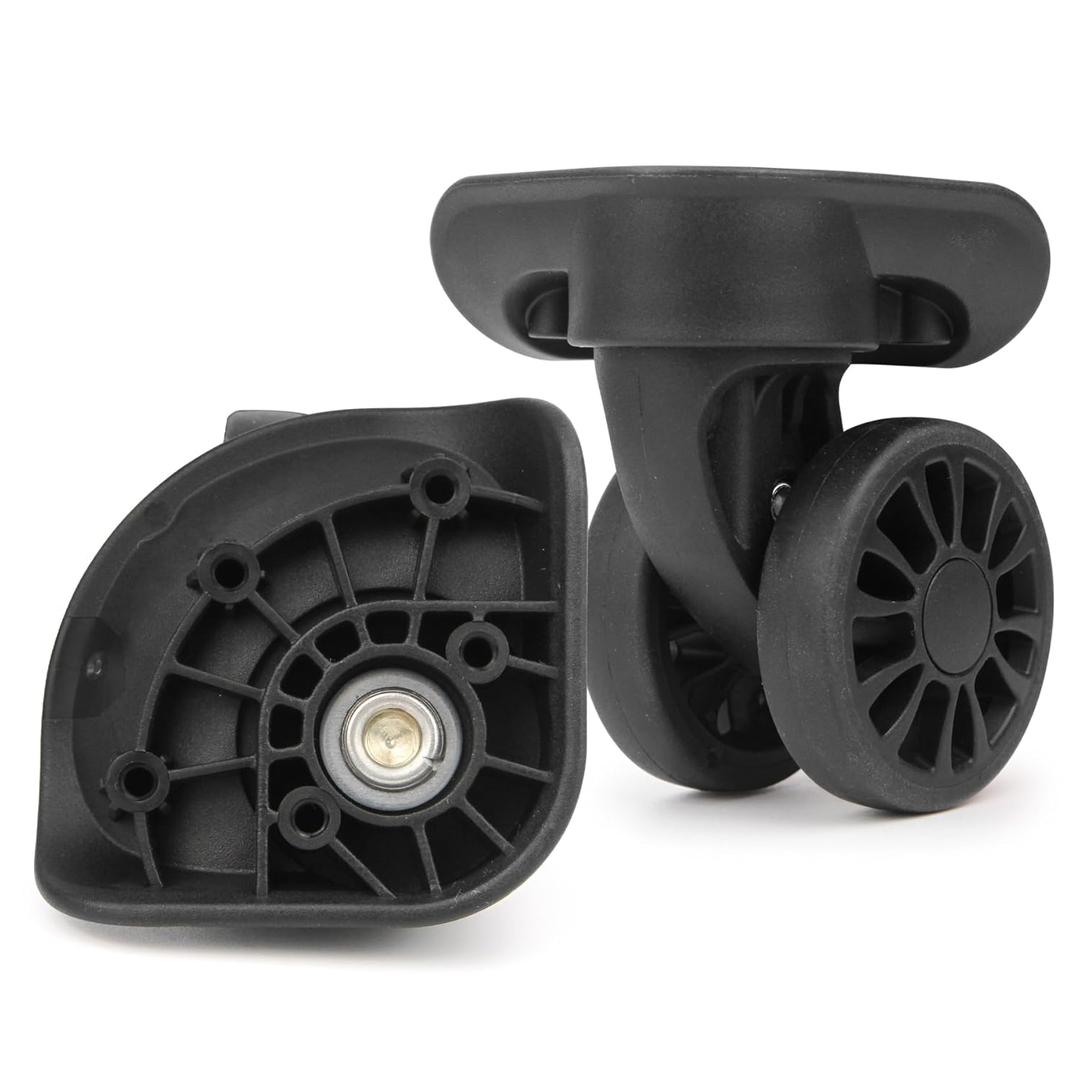 Zoofen Luggage Wheels Replacement with 5 Screw Holes 2 pcs Suitcase Replacement Wheels Wear-Resistant Luggage Carry On Spinner Casters (ZA-122C)