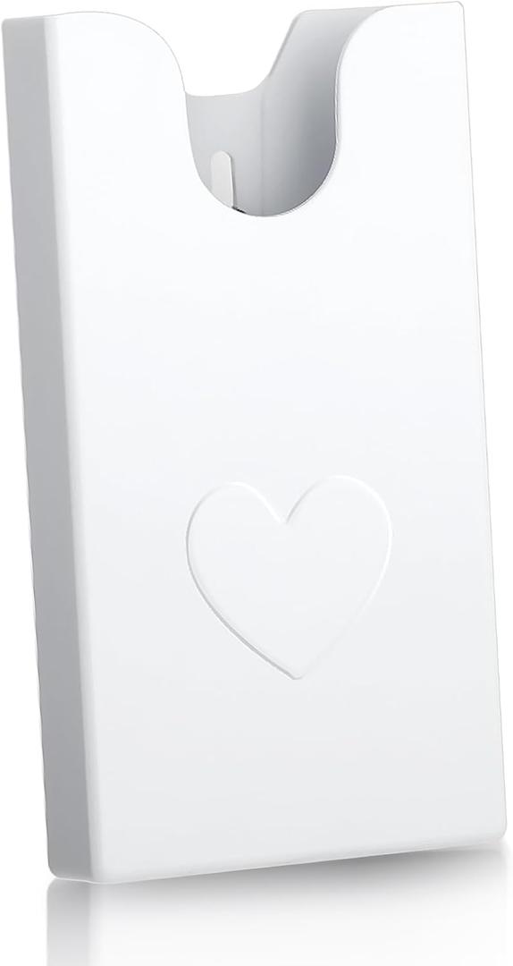 Cell Phone Holder Compatible with Bogg Bag, Charms Insert Phone Holder Case for Bogg Bags, White Simple Beach Bag Accessories Soft Insert Phone Organizer (1 Pcs)